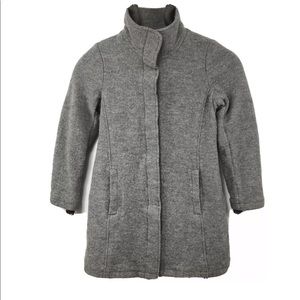 LL Bean Bellandi Womens 100% Wool Coat Med